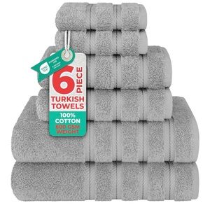 Gray Turkish Cotton Towel Set